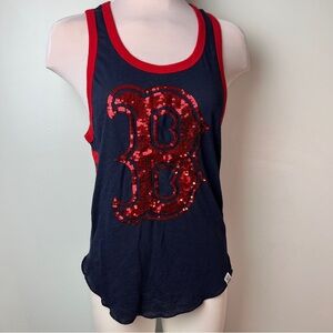 Victoria's Secret PINK Boston Red Sox | Tank Top | Sequin Logo Navy | Size XS